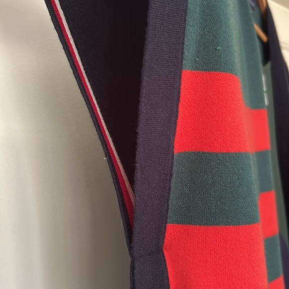 Colorblock Dress + Cardigan Set Size Large 2 Piece Knit Short Sleeves RUGBY - Picture 9 of 11